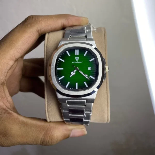 Poedagar 613 Watch - Silver Green - Image 2
