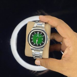 Poedagar 613 Watch - Silver Green