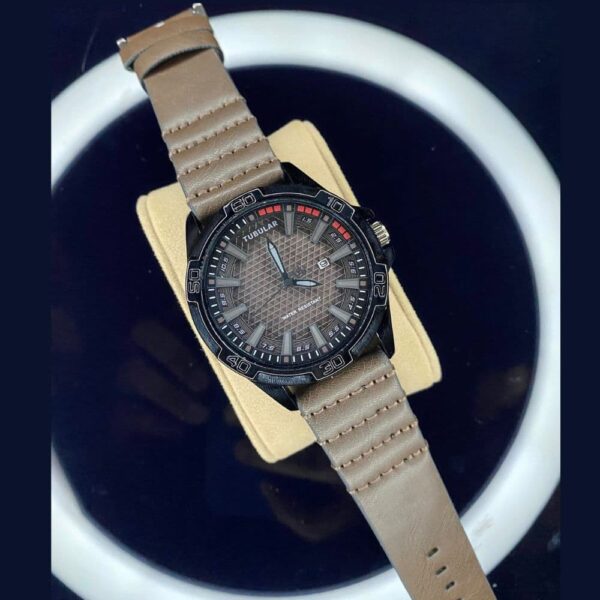 Tubular Leather Watch For Man - Image 4