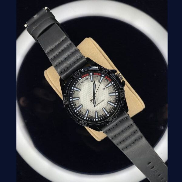 Tubular Leather Watch For Man