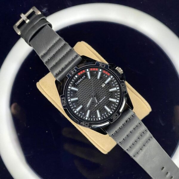 Tubular Leather Watch For Man - Image 3
