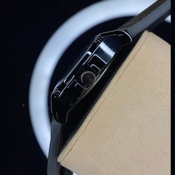 Tubular Quartz Leather Watch – Night Glow & Stainless Steel - Image 6